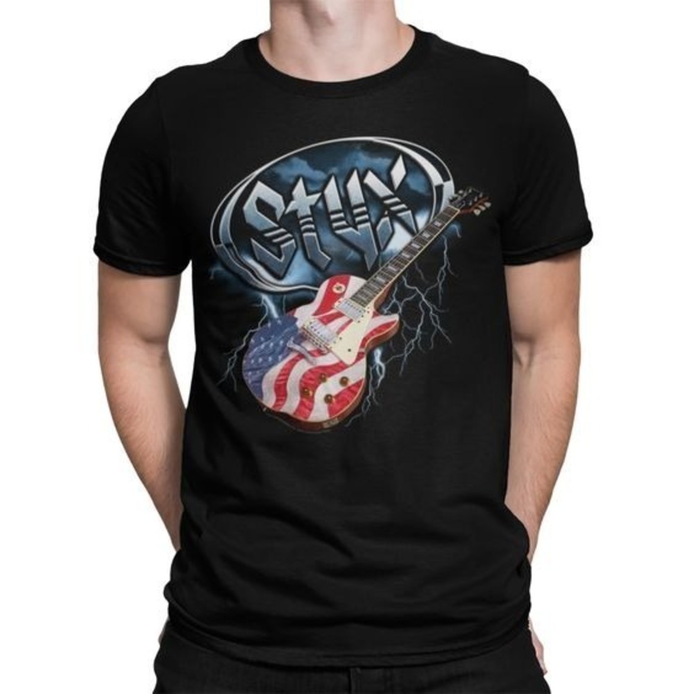 American Classics Styx Flag Guitar T-Shirt